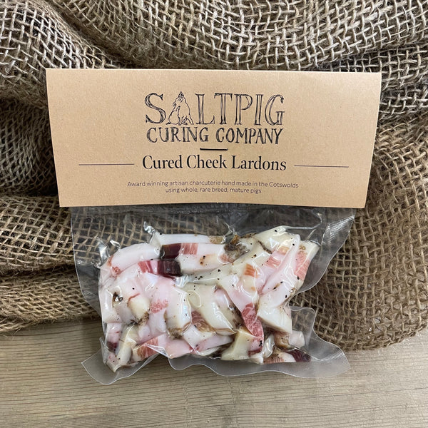 Cured Cheek Lardons - SaltPig Curing Company